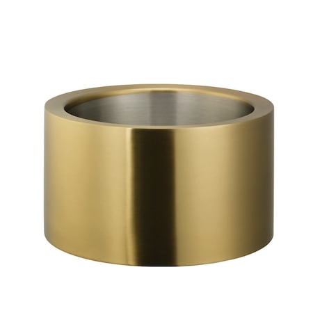 Service Ideas Double Wall Party Tub, 1.5 Gallon, Stainless Steel, Vintage Gold PT2BSVG